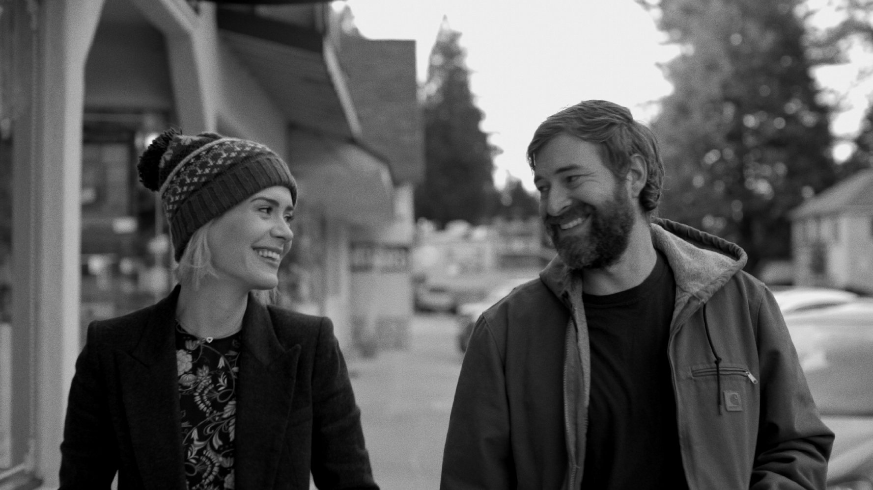 Sarah Paulson and Mark Duplass in 'Blue Jay' paulson duplass