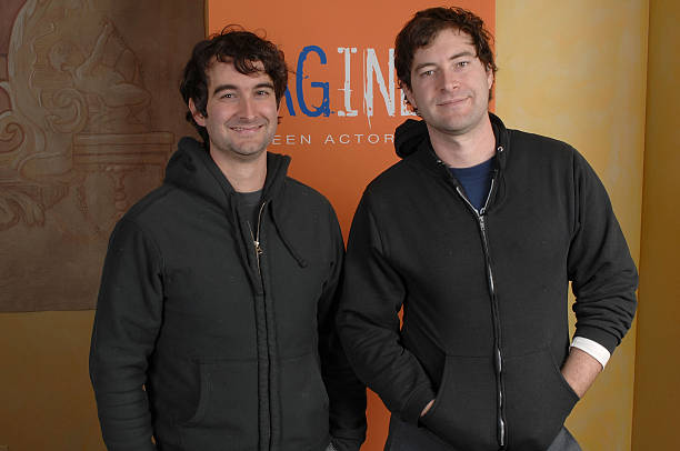 Jay and Mark Duplass at the 2008 SAGindie Sundance Filmmaker Lunch duplass bros sundance 2008