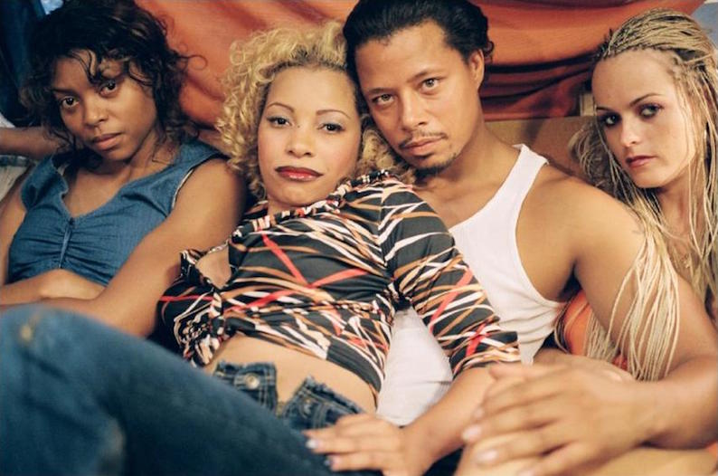 (L to R) Taraji P. Henson, Paula Jai Parker, Terrence Howard, and Taryn Maning in 'Hustle and Flow' (Paramount Pictures) hustle and flow