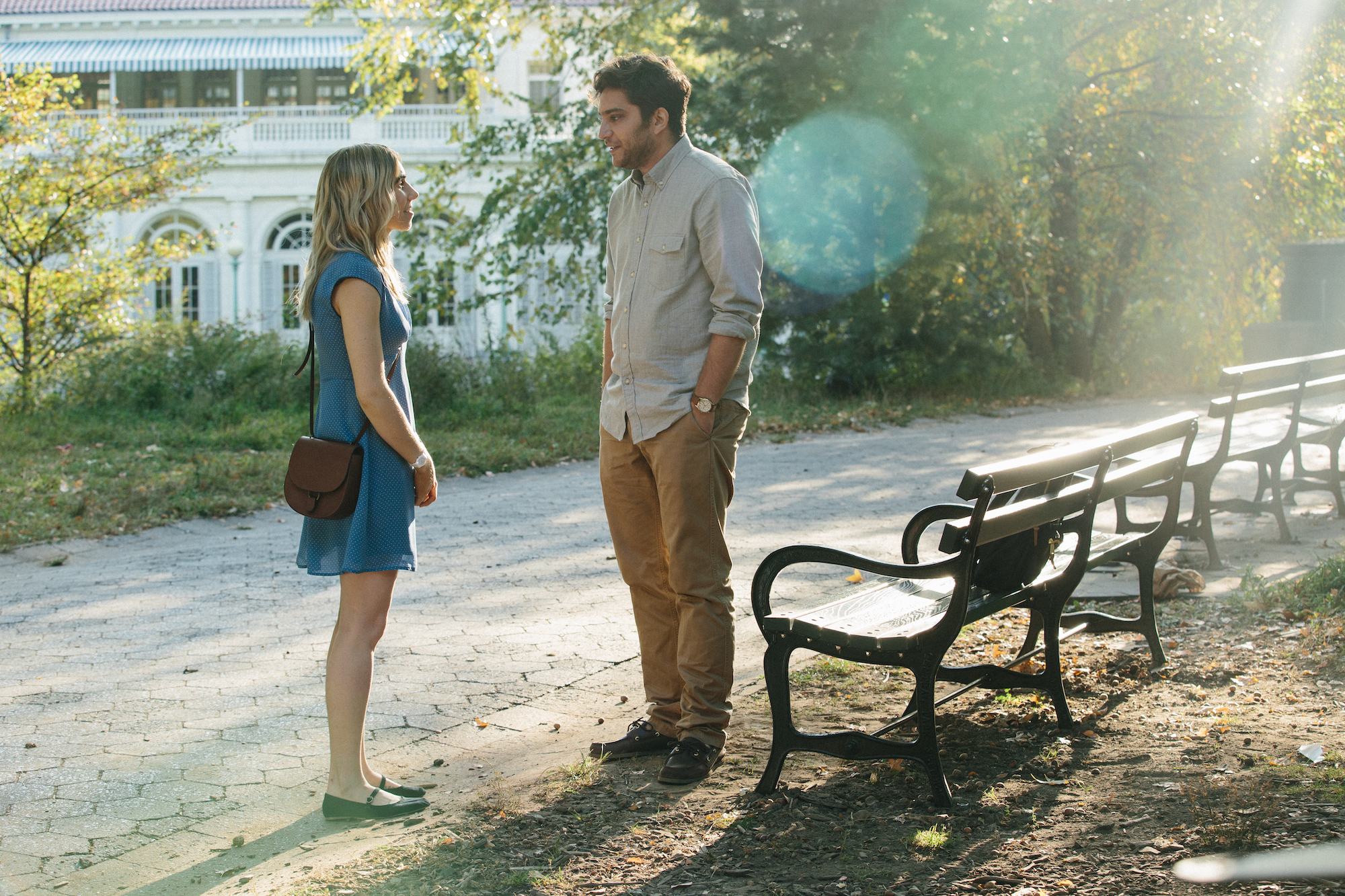 Zosia Mamet and Matthew Shear in 'The Boy Downstairs' the boy downstairs film