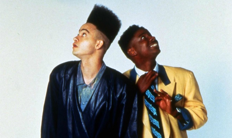 Pictured: Kid and Play (or Play and Kid?) house party