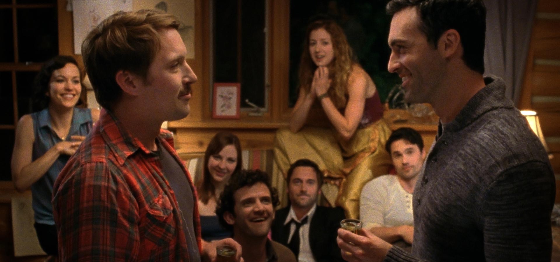 'Beside Still Waters' cast (Britt Lower, Beck Bennett, Erin Darke, Will Brill, Ryan Eggold, Jessy Hodges, Brett Dalton, Reid Scott)
